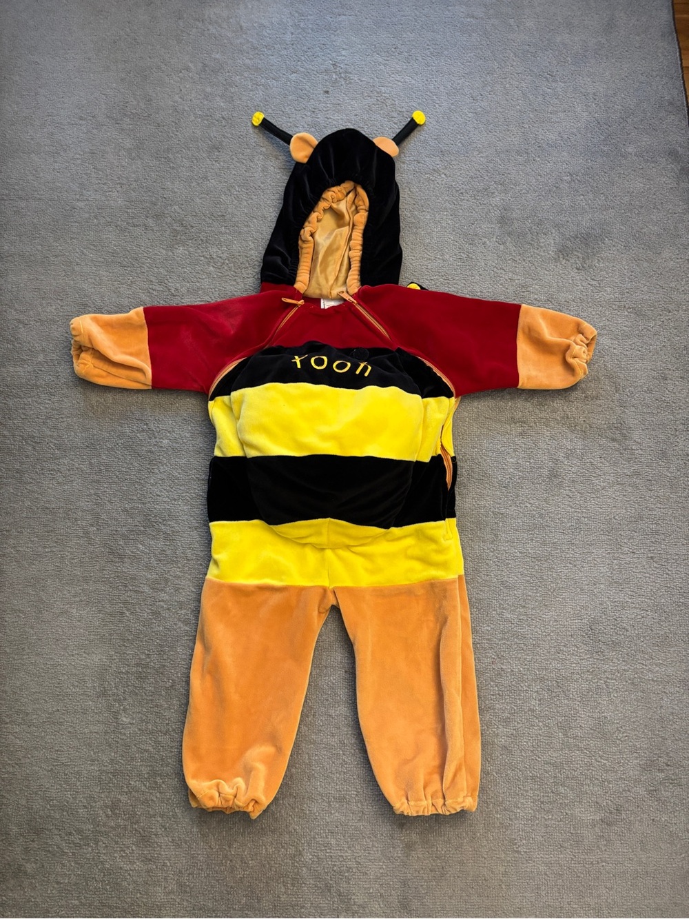 Disney Store Winnie the Pooh Toddler Premium Halloween Costume Bumble Bee